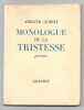 Monologue de la tristesse. ARMAND GODOY