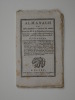 Almanach du département d'Indre et Loire pour l'an XI de la République française. 