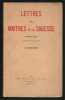 Lettres des maitres de la sagesse 1881-1888. Première série.. C. Jinarajadasa