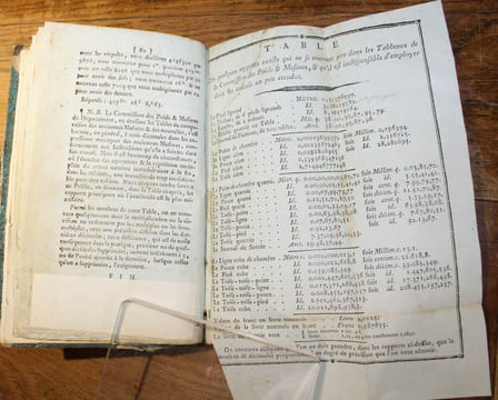 Manuel métrologique du département du Mont-Blanc, ou Instruction appropriée aux anciennes Mesures locales du Mont-Blanc, & propre à faciliter aux ...
