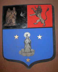 Armoiries de l'abbaye de la Trappe de Bricquebec.
