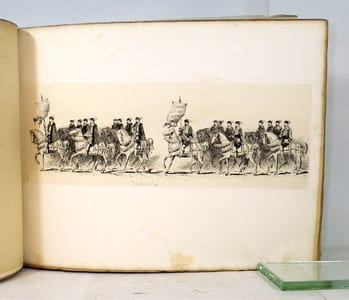 Le Cortège historique organisé en 1880 par le comité des fêtes de bienfaisance de Rouen. "Entrée du roi Henry II à Rouen en 1550."