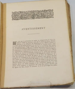 Le Livre des Métiers de Gisors au XVIe siècle.