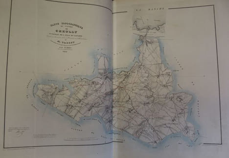 Atlas du Calvados. 35 Cartes topographiques des cantons, dressées sous les auspices du Conseil général et sous l'administration de M. Target, ...
