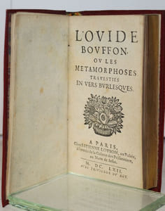 L'Ovide bouffon ou les Métamorphoses travesties en vers burlesques.