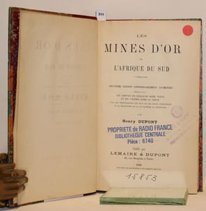 Les Mines d'Or d'Afrique du Sud.