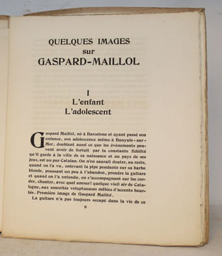 Gaspard Maillol.. SENTENAC (Paul).