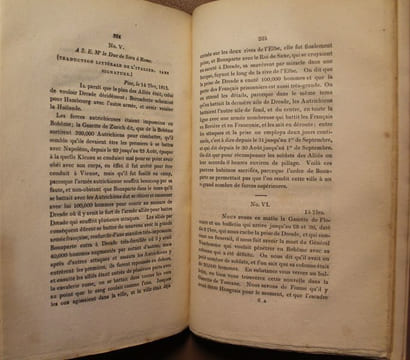 Dépêches et Lettres interceptées par Des Partis Détachés de l'Armée Combinée du Nord de l'Allemagne. Titre anglais : Copies of the original letters ...