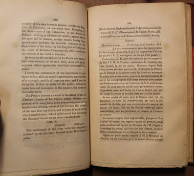 Dépêches et Lettres interceptées par Des Partis Détachés de l'Armée Combinée du Nord de l'Allemagne. Titre anglais : Copies of the original letters ...