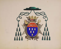 Armorial ecclésiastique représentant les armoiries des évêques de Lisieux (et Bayeux) (XII ème au XIXème siècle).