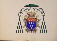 Armorial ecclésiastique représentant les armoiries des évêques de Lisieux (et Bayeux) (XII ème au XIXème siècle).