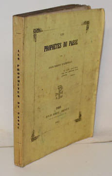 Les Prophètes du Passé.. BARBEY d'AUREVILLY (Jules).