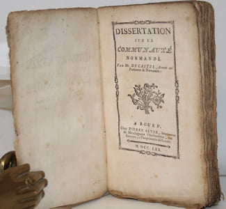 Dissertation sur la Communauté normande. (Droit des époux)
