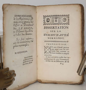 Dissertation sur la Communauté normande. (Droit des époux)