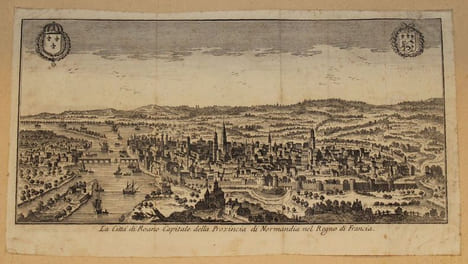 La Citta di Roano Capitale della Provincia di Normandia nel Regno di Francia.. [ROUEN] ANONYME.