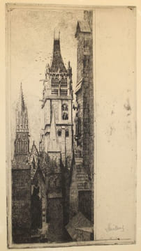La Tour Saint Romain de la cathédrale de Rouen.. LE MEILLEUR (Georges).