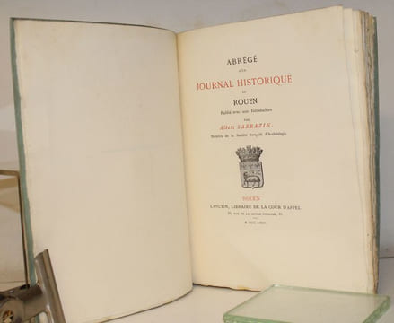 Abrégé d'un journal historique de Rouen. (première partie du XVIIème siècle).. [ROUEN].