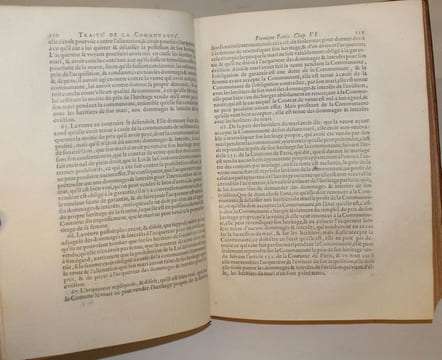Traité de la communauté de biens, entre l'homme et la femme conjoints par le mariage, et de la continuation de communauté après le décès de l'un des ...