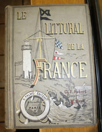 Le Littoral de la France.  De Dunkerque au Mont Saint-Michel (s.d. 1883).  Du Mont Saint-Michel à Lorient (1885).  De Lorient à La Rochelle (1886).  De La Rochelle à Hendaye (1887).  Du Cap Cerbère à Marseille (1892).  De Marseille à la frontière dItalie (1892).