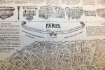Plan de Paris.. [TEXTILE ROUENNAIS] RENAULT (E.).