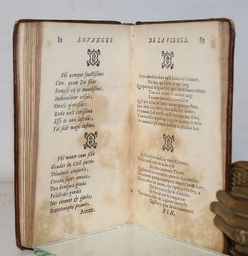 Louanges de la Sainte Vierge. Composées en rimes latines par S. Bonaventure. Et mises en vers François par P. Corneille.. [CORNEILLE (Pierre)] ...