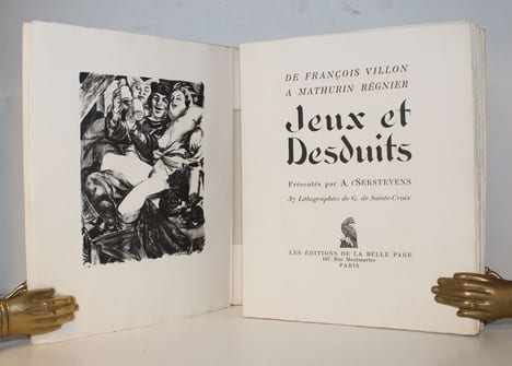 Jeux et Desduits de François Villon à Mathurin Régnier.. T'SERSTEVENS (A.).