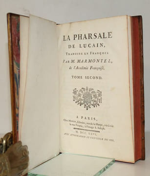 La Pharsale de Lucain. Traduite en François par M. Marmontel de l'Académie Françoise.. LUCAIN.