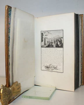 Abrégé de l'histoire universelle en figures, ou Recueil d'estampes représentans les sujets les plus frappans de l'histoire, tant sacrée que profane, ...
