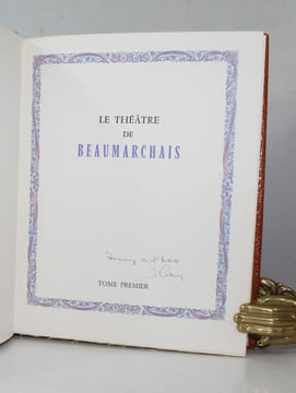 Le Théatre de Beaumarchais. Exceptionnel exemplaire.. [GRADASSI] - BEAUMARCHAIS.