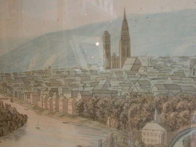 Vue de Rouen prise de la Côte de Bon Secours.