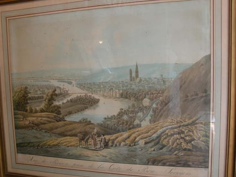 Vue de Rouen prise de la Côte de Bon Secours.. BONINGTON ( d'après Richard-Parkes).