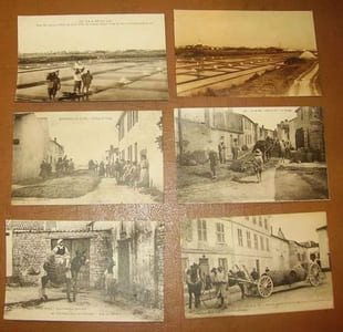 Ensemble de 15 cartes postales et 8 photographies.