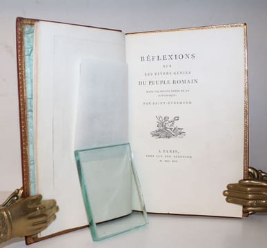 Réflexions sur les Divers Génies du peuple romain dans les divers temps de la République.. [BOZERIAN] SAINT-EVREMOND (Charles de Marguetel de ...