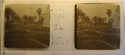Collection de photographies stéréoscopique sur plaque de verre.