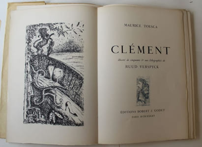 Clément. Illustré de cinquante et une Lithographie de Ruud Verspyck.