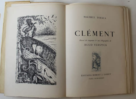 Clément. Illustré de cinquante et une Lithographie de Ruud Verspyck.. [VERSPYCK] TOESCA (Maurice).