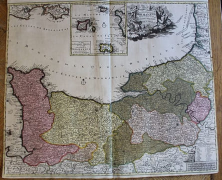 Duché et Gouvernement de Normandie divisé en Haut et Bas en divers Pays et Bailliages avec le Gouvernement General de Havre de Grace.. WITT (F. De).