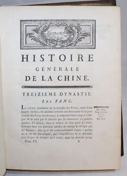 Histoire générale de la Chine ou Annales de cet Empire traduites du Tong-Kien-Kang-Mou par le feu Père Joseph-Anne-Marie de Moyrac de Mailla, jésuite ...