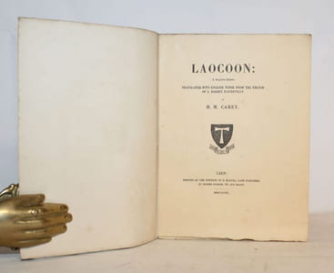 Laocoon : a forgotten rhyme. Translated into English verse from the French by H. M. CAREY.