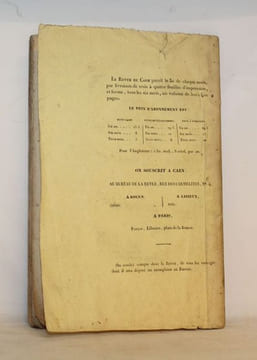 Léa. [in Revue de Caen premier volume. 30 octobre - 1re livraison.]. BARBEY D'AUREVILLY (Jules).