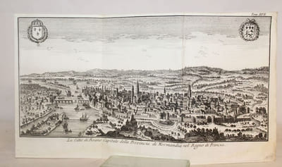 La Citta di Roano Capitale della Provincia di Normandia nel Regno di Francia.