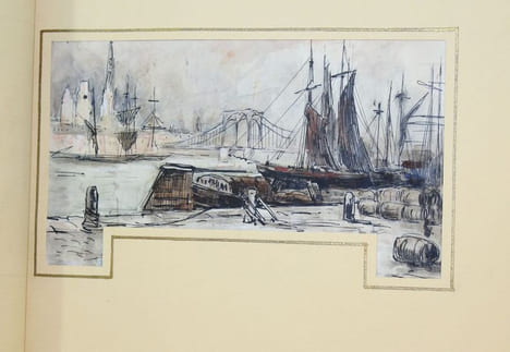 Madame Bovary, murs de province. Exemplaire d'épreuve enrichi de 98 dessins originaux de l'artiste.. [JOURDAIN (Henri)] FLAUBERT (Gustave).