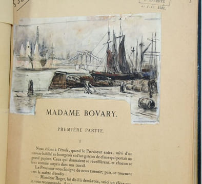 Madame Bovary, murs de province. Exemplaire d'épreuve enrichi de 98 dessins originaux de l'artiste.. [JOURDAIN (Henri)] FLAUBERT (Gustave).