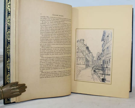 Madame Bovary, murs de province. Exemplaire d'épreuve enrichi de 98 dessins originaux de l'artiste.. [JOURDAIN (Henri)] FLAUBERT (Gustave).
