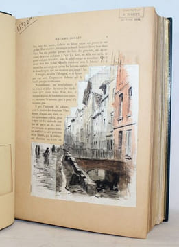 Madame Bovary, murs de province. Exemplaire d'épreuve enrichi de 98 dessins originaux de l'artiste.. [JOURDAIN (Henri)] FLAUBERT (Gustave).