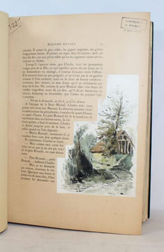 Madame Bovary, murs de province. Exemplaire d'épreuve enrichi de 98 dessins originaux de l'artiste.. [JOURDAIN (Henri)] FLAUBERT (Gustave).
