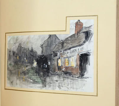 Madame Bovary, murs de province. Exemplaire d'épreuve enrichi de 98 dessins originaux de l'artiste.. [JOURDAIN (Henri)] FLAUBERT (Gustave).