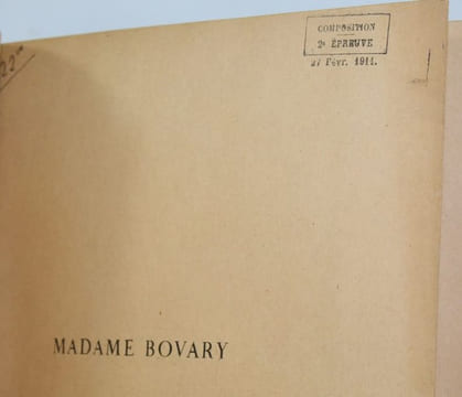 Madame Bovary, murs de province. Exemplaire d'épreuve enrichi de 98 dessins originaux de l'artiste.. [JOURDAIN (Henri)] FLAUBERT (Gustave).