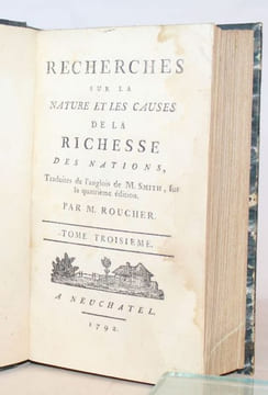 Recherches sur la nature et les causes de la richesse des Nations.. [ECONOMIE] SMITH (Adam).