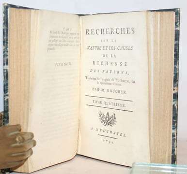 Recherches sur la nature et les causes de la richesse des Nations.. [ECONOMIE] SMITH (Adam).